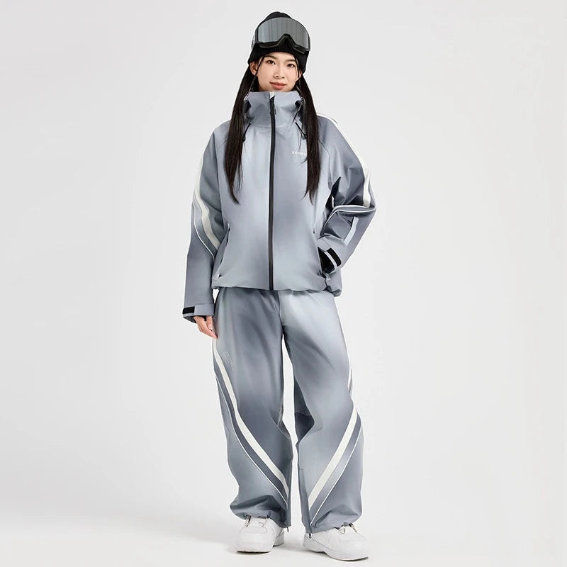 RAWRWAR 2025 Unisex 3-Layer Alpine Ski Suit - Waterproof & Windproof with Thermal-Lock Technology for Freeride & Powder Snow