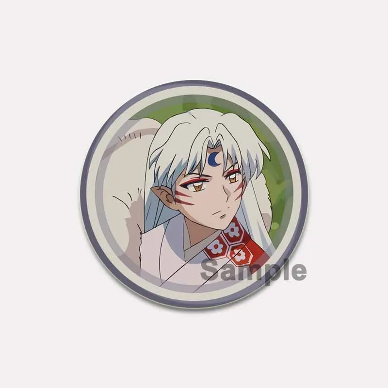 Comic Brooches about Sesshomaru and Rin,Cosplay Cartoon Badge Handmade Cute Enamel Pins for Backpack Clothes Collar Accessories