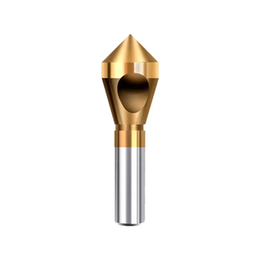 HSS Titanium Coated Countersink Drill Bit Set - 90° Deburring Chamfering Cutter for Metal