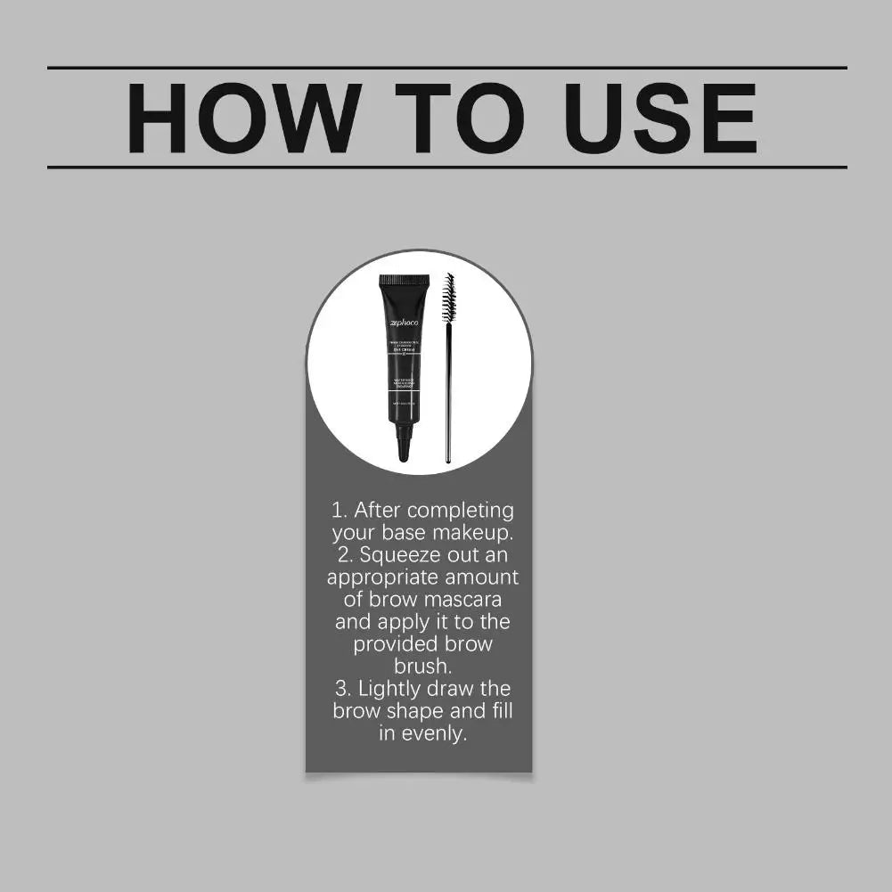 10g 3D Eyebrow Dyeing Cream Lasting Natural  Shape Smooth Waterproof Multi-functional Black Brown Gold Modification Eyebrow Blam