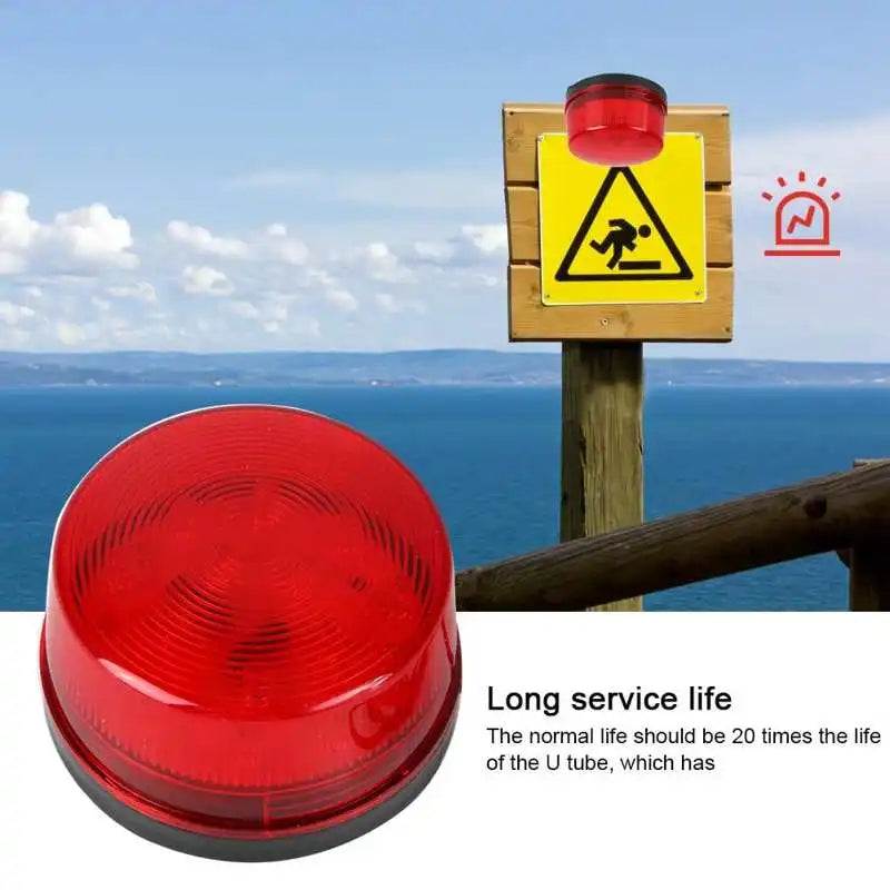 Strobe Warning Light 12v 24v 220v Bolt Type High-light Flashing Beacon Led Indicator Lamp for Security System H