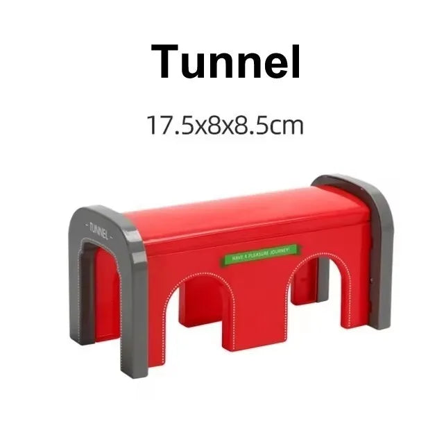 All Kinds of Wooden Track Accessories Beech Wooden Railway Train Track Parts fit Brand Wood Tracks Toys for Children Gifts