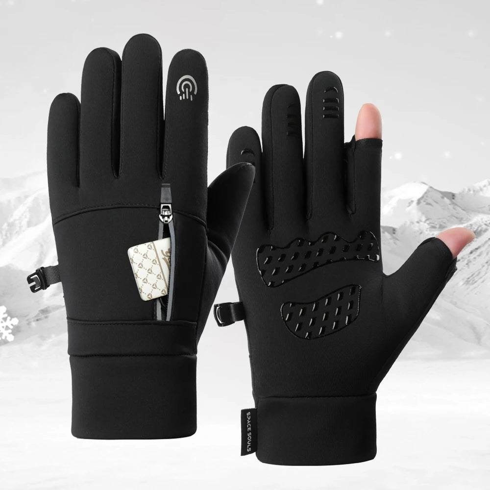 Unisex Winter Touchscreen Gloves Windproof Warm Skiing Outdoor Sports Cycling Fishing Running Gloves