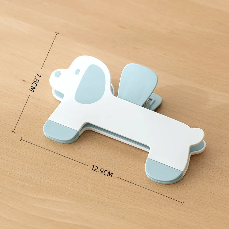 Puppy Shape Plastic Book Clip Cartoon Reading Auxiliary Fixed Book Clip Bookmark Creative Design Practical Bookstore Note Clip