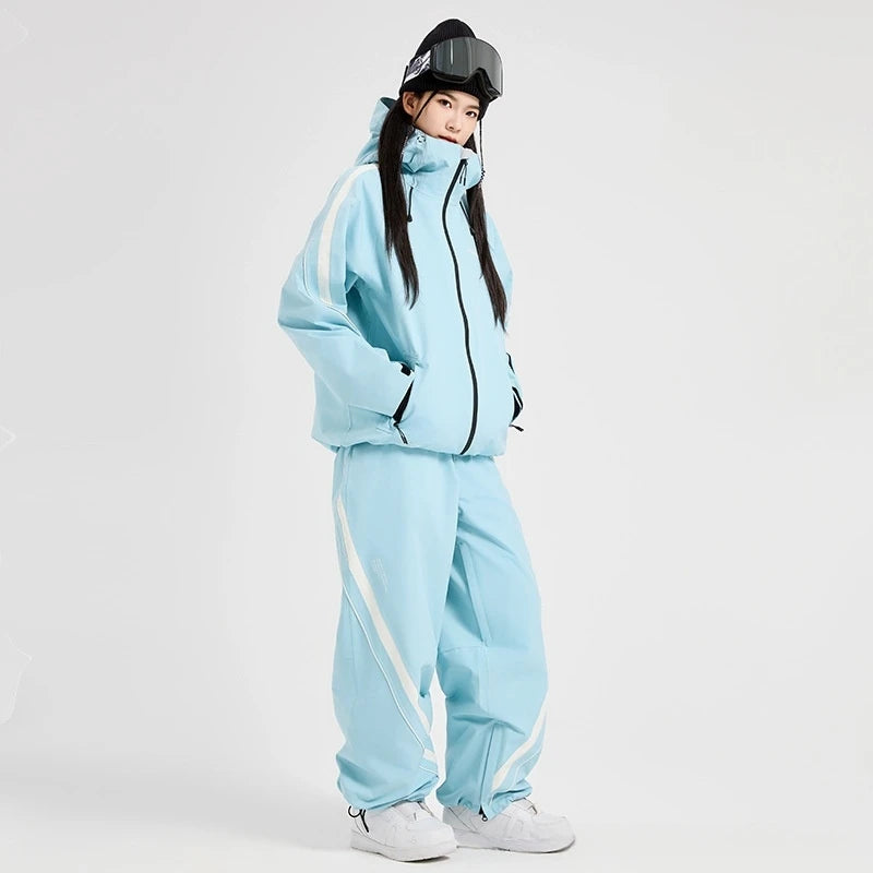 RAWRWAR 2025 Unisex 3-Layer Alpine Ski Suit - Waterproof & Windproof with Thermal-Lock Technology for Freeride & Powder Snow