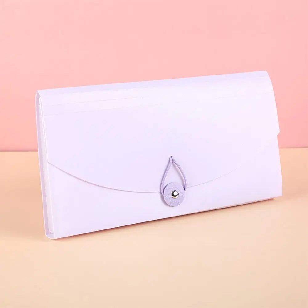 Expanding File Folder 13 Pockets Accordion File Folder Expandable Plastic Business Document Organizer Card Ticket File Storage