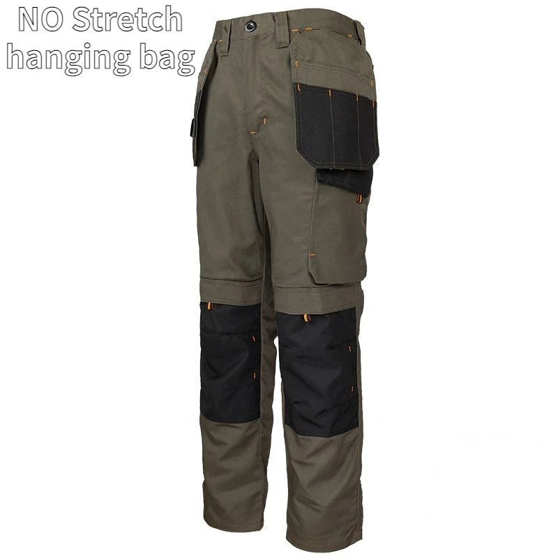 Summer Thin Cargo Pants Men's Multi-pocket Tear Resistance Stretch Trousers Outdoor Site Working Wear-resistant Pants Workwear