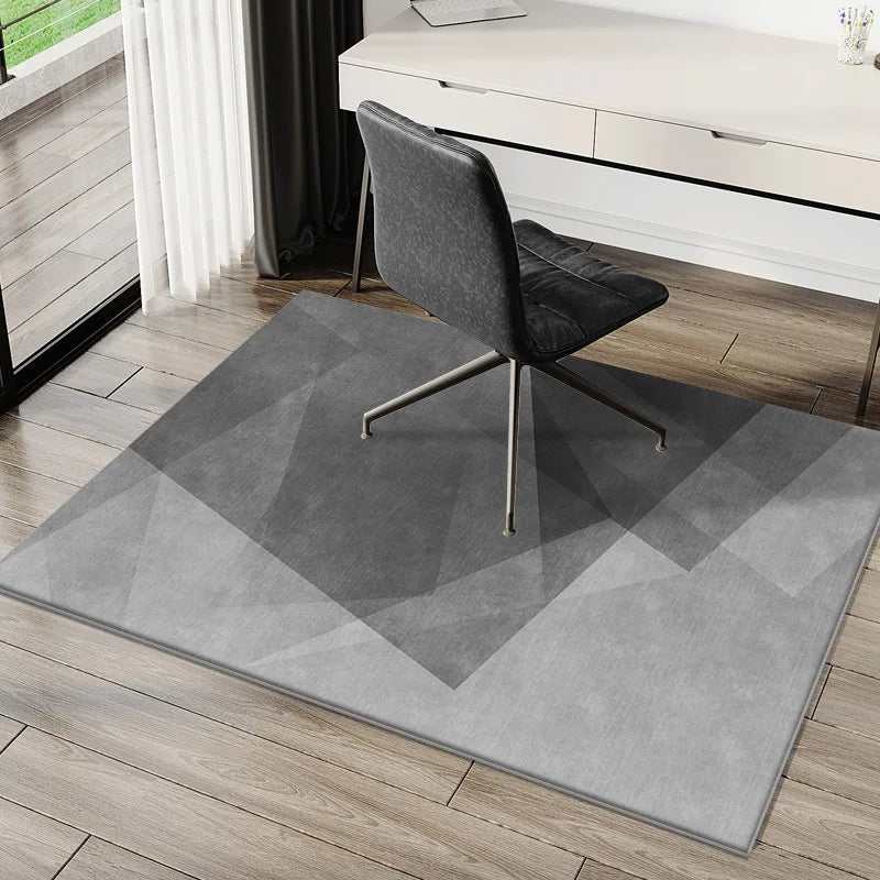 VIKAMA Crystal Velvet Carpet Easy to Take Care of Living Room Desk Computer Gaming Swivel Chair Non-slip Mat Bedroom Floor Mat
