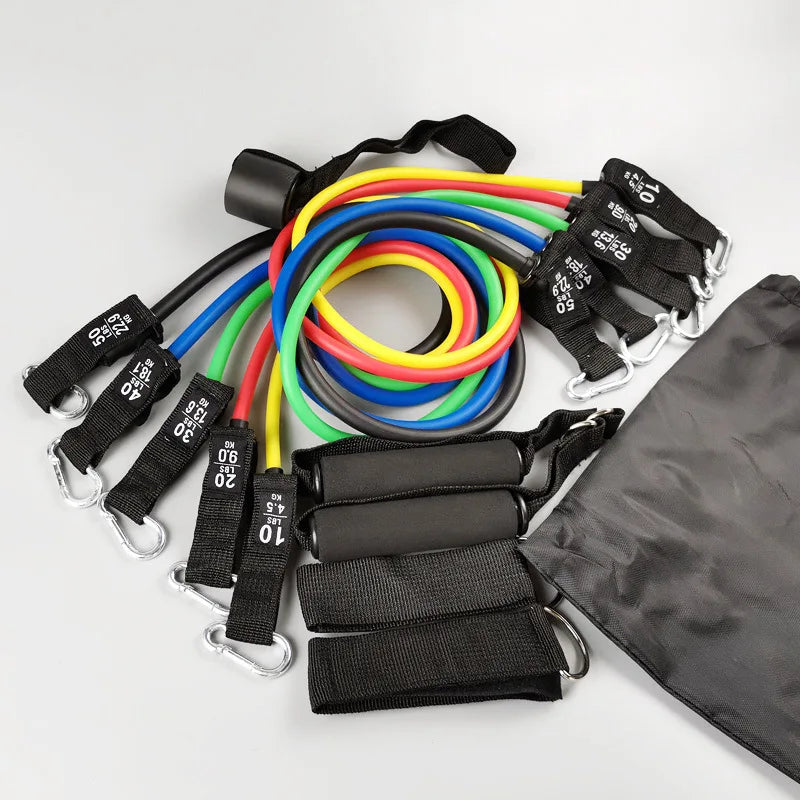 Premium 11-Piece Resistance Band Set - Multifunctional Training System